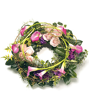 Eileen Jenkins Contemporary Wreath With Cala Lily